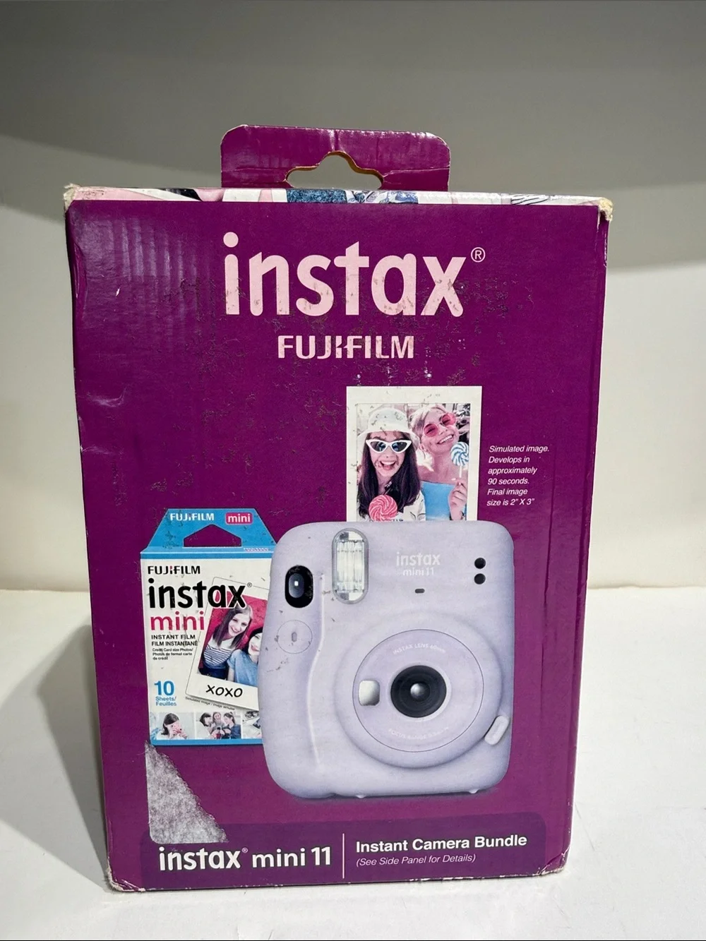 Instax Fujifilm Mini 11 Instant Camera Bundle - Lilac Purple